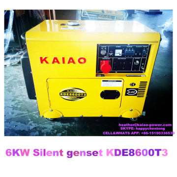 Neue Design3-PHASE Silent Generator 6kw Hot Verkauf 2% Rabatt